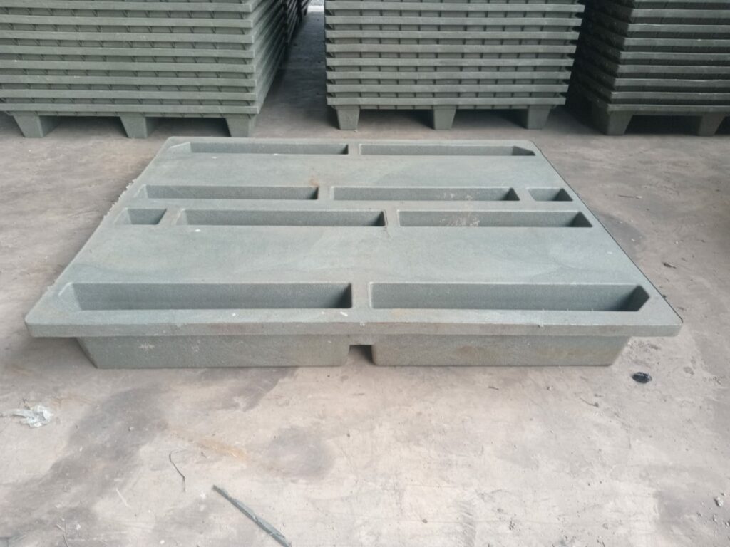 PALLET PLASTIK MURAH DAUR ULANG 100x120x15 CM - RAIB RECYCLED PLASTIC PALLET TIPE SP25 | RAJA PLASTIK INDONESIA