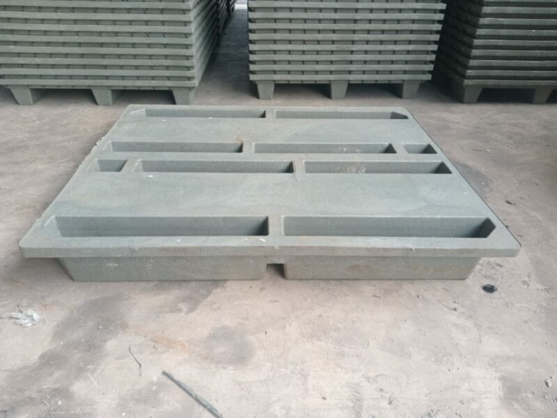 PALLET PLASTIK MURAH DAUR ULANG 100x120x15 CM - RAIB RECYCLED PLASTIC PALLET TIPE SP25 | RAJA PLASTIK INDONESIA