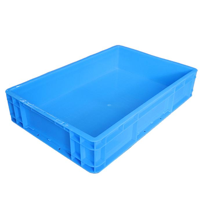BOX CONTAINER PLASTIK INDUSTRI LINHUI EU64120 UKURAN 60x40x12 CM | RAJA PLASTIK INDONESIA