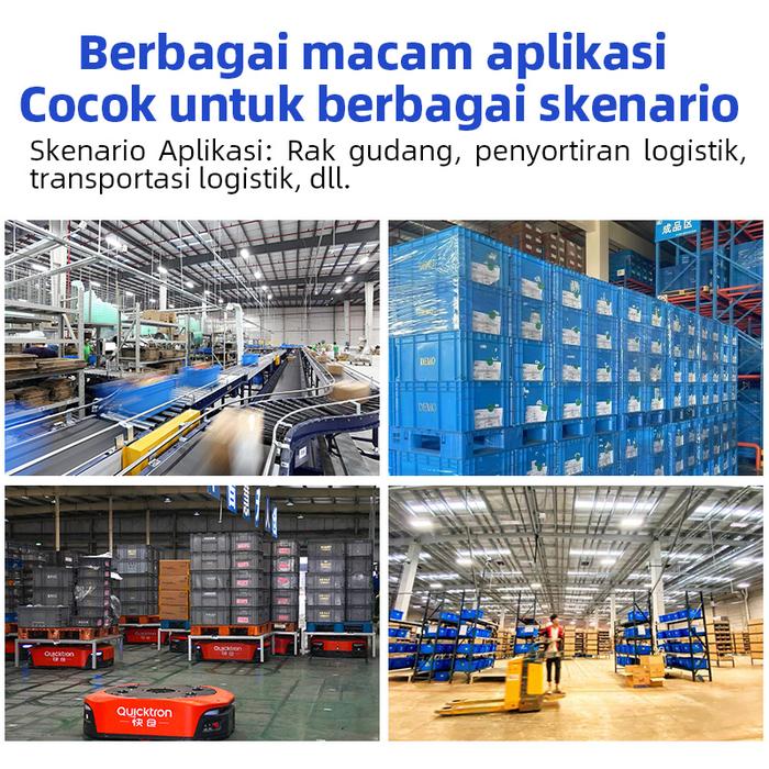 BOX CONTAINER PLASTIK INDUSTRI LINHUI EU64120 UKURAN 60x40x12 CM | RAJA PLASTIK INDONESIA