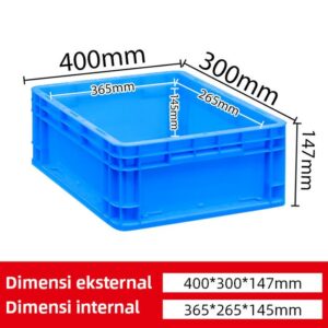 BOX PLASTIK CONTAINER LOGISTIK & INDUSTRI SERBAGUNA LINHUI EU 43147 UKURAN 40x30x14,7 CM STANDAR INTERNASIONAL: Solusi Box Plastik Serbaguna untuk Kebutuhan Logistik, Industri, Gudang, dan Distribusi