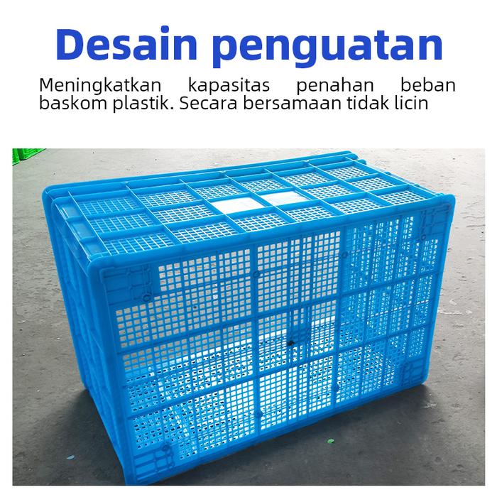 KERANJANG INDUSTRI BESAR JUMBO LINHUI 1 METER BASKET 385 LITER UKURAN 103x68x55 CM | RAJA PLASTIK INDONESIA