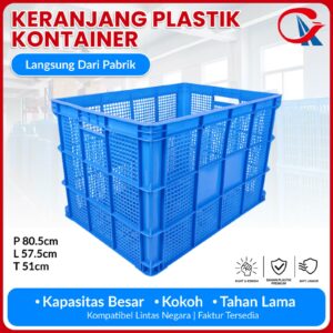 KERANJANG INDUSTRI BESAR PLASTIK LINHUI TIPE 755 BASKETS (2) KERANJANG INDUSTRI BESAR PLASTIK LINHUI TIPE 755 BASKETS UKURAN 80,5 x 57,5 x 51 CM | RAJA PLASTIK INDONESIA