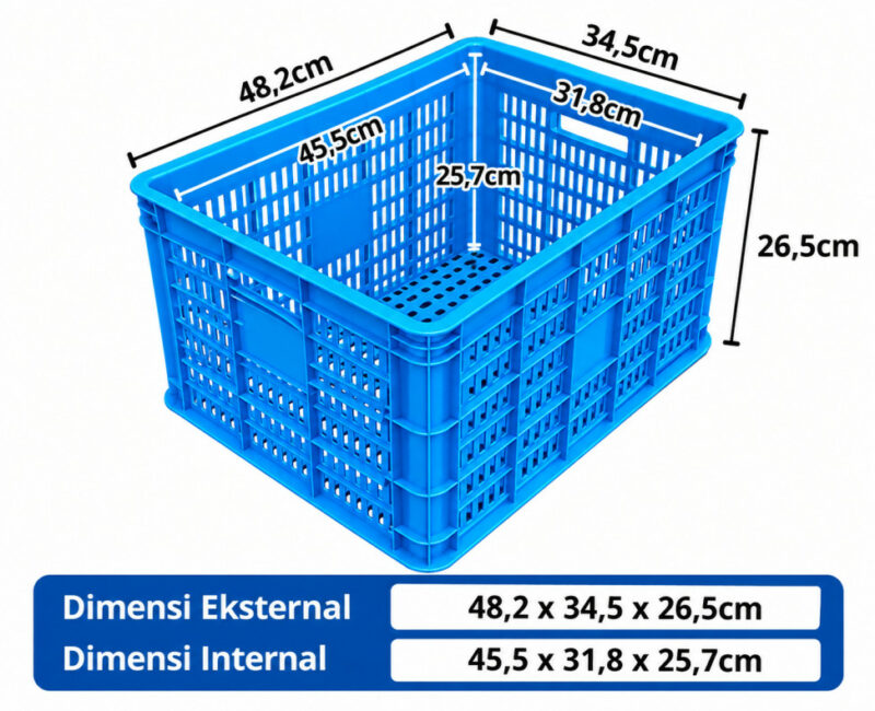 KERANJANG INDUSTRI SEDANG PLASTIK LINHUI TIPE 450 BASKETS UKURAN 48×34,5x26,5 CM KERANJANG INDUSTRI SEDANG PLASTIK LINHUI TIPE 450 BASKETS UKURAN 48×34,5x26,5 CM | RAJA PLASTIK INDONESIA