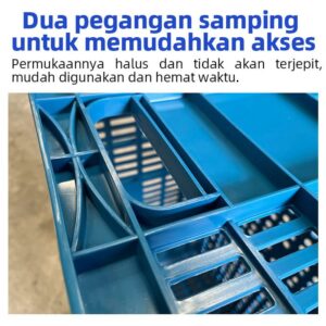 KERANJANG INDUSTRI SEDANG PLASTIK LINHUI TIPE 620 BASKETS UKURAN 60,5x40x35 CM | RAJA PLASTIK INDONESIA