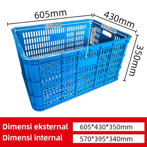 KERANJANG INDUSTRI SEDANG PLASTIK LINHUI TIPE 620 BASKETS KERANJANG INDUSTRI SEDANG PLASTIK LINHUI TIPE 620 BASKETS UKURAN 60,5x40x35 CM | RAJA PLASTIK INDONESIA