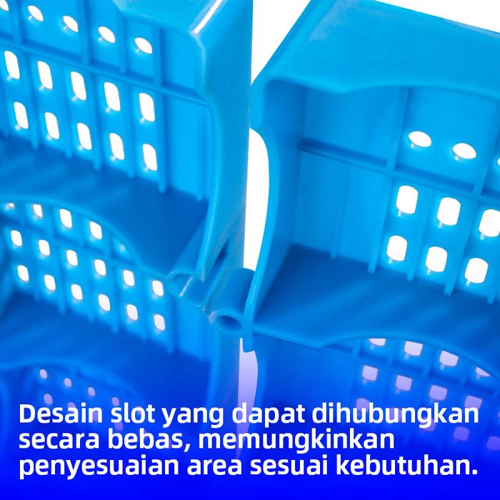 PALET FLOORING PLASTIK 100x60x5 CM LINHUI 1006 | ALAS GUDANG ANTI LEMBAB MULTIFUNGSI