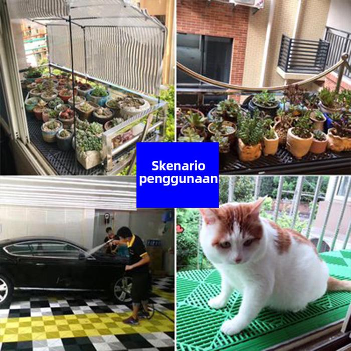 PALET FLOORING PLASTIK 100x60x5 CM LINHUI 1006 | ALAS GUDANG ANTI LEMBAB MULTIFUNGSI untuk Berbagai Kebutuhan Alas Lantai