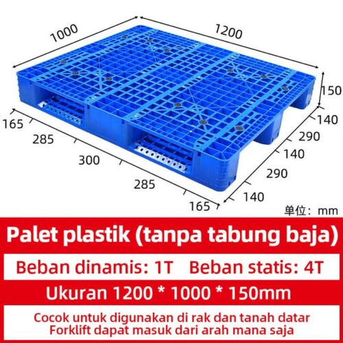 PALLET PLASTIK BARU MURAH BIRU LINHUI 1210 RACKABLE PALLET PLASTIK BARU MURAH BIRU LINHUI 1210 RACKABLE 120x100x15 CM: Solusi Pallet Plastik HDPE untuk Kebutuhan Rak Gudang, Lantai, Forklift dan Material Handling