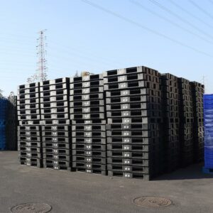 PALLET PLASTIK BARU MURAH LINHUI 1111 HITAM STACKABLE (2) PALLET PLASTIK BARU MURAH LINHUI 1111 HITAM STACKABLE 100x100x15 CM | RAJA PLASTIK INDONESIA