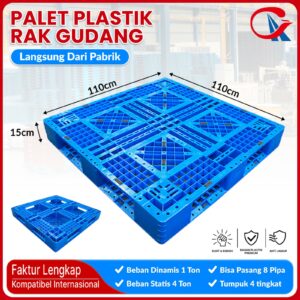 PALLET PLASTIK BARU WARNA BIRU LINHUI 1111 STACKABLE 110x110x15 CM (3) PALLET PLASTIK BARU WARNA BIRU LINHUI 1111 STACKABLE 110x110x15 CM | RAJA PLASTIK INDONESIA