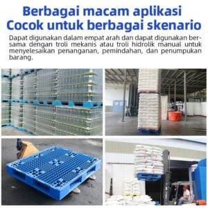 PALLET PLASTIK BARU WARNA BIRU LINHUI 1111 STACKABLE 110x110x15 CM (4) PALLET PLASTIK BARU WARNA BIRU LINHUI 1111 STACKABLE 110x110x15 CM | RAJA PLASTIK INDONESIA