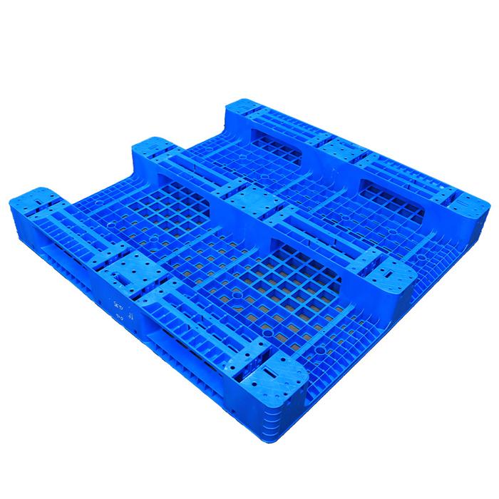 PALLET PLASTIK BARU WARNA BIRU LINHUI 1212 RACKABLE 120x120x15 CM untuk Kebutuhan Industri, Gudang dan Logistik