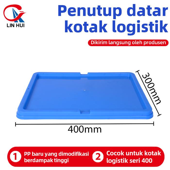 TUTUP BOX PLASTIK CONTAINER LOGISTIK LINHUI EU400 (ORDINARY COVER) UNTUK BOX TIPE EU-43147, 43175, 43230 & 43280 | RAJA PLASTIK INDONESIA