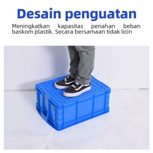 KERANJANG PLASTIK BOX KECIL INDUSTRI LINHUI TIPE 1,2,3 & 4 (2) KERANJANG PLASTIK BOX KECIL INDUSTRI LINHUI TIPE 1,2,3 & 4 (4 Ukuran) | RAJA PLASTIK INDONESIA