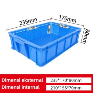 KERANJANG PLASTIK BOX KECIL INDUSTRI LINHUI TIPE 3 KERANJANG PLASTIK BOX KECIL INDUSTRI LINHUI TIPE 1,2,3 & 4 (4 Ukuran) | RAJA PLASTIK INDONESIA