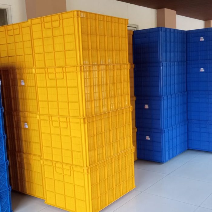 PENGIRIMAN BOX CONTAINER / KERANJANG PLASTIK INDUSTRI HANATA & RABBIT KE GUDANG UNILEVER CIKARANG OLEH TIM RAJA PLASTIK INDONESIA