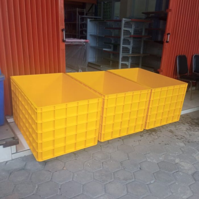 KERANJANG INDUSTRI BESAR CONTAINER BOX PLASTIK RABBIT 7099, KIRIM KE SEMARANG - JAWA TENGAH OLEH TIM RAJA PLASTIK INDONESIA